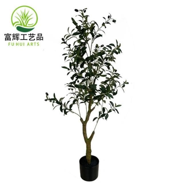百信百貨 免運 仿真植物橄榄樹盆栽北歐風假綠植造景熱銷大型落地盆景橄榄樹
