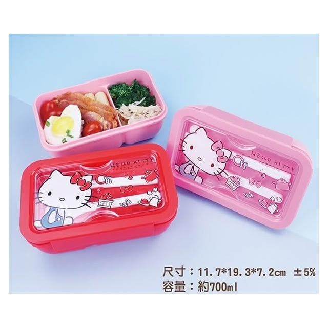 【HELLO KITTY】【就是要玩】正版授權 三麗鷗 HELLO KITTY 輕食杯 環保餐具 保溫袋 耐熱 耐冷 凱蒂貓 可微波 加熱 保冷袋
