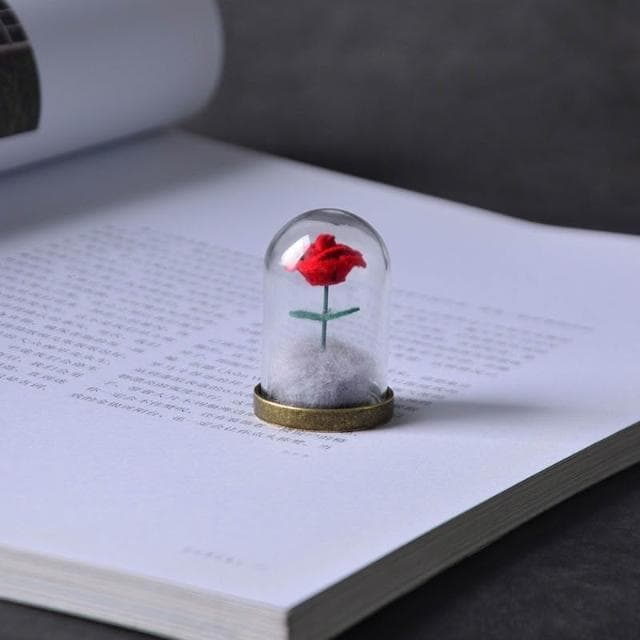 💗七夕情人節情人節禮物小王子系列-戒指盒小王子的玫瑰花玻璃罩玫瑰花生日禮物送女生女朋友創意情侶七夕情人節女