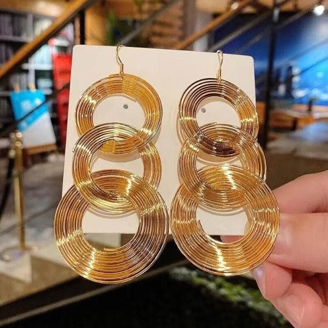 耳環金屬大圓圈長款耳環韓國氣質設計感耳環個性吊墜耳釘耳墜女不過敏看不膩超閃耳環耳飾飾品不褪色百搭禮物輕盈精緻輕奢高級韓國