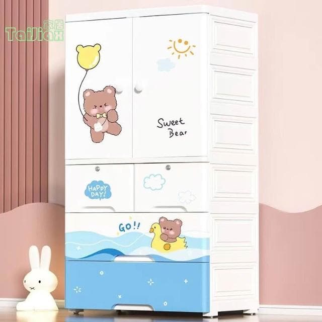 💥💕65面寬雙開門收納櫃 嬰兒衣物整理櫃 兒童玩具儲物櫃 客廳臥室收納箱 櫥櫃 抽屜櫃 置物櫃 雜物櫃 衣櫃 衣櫥