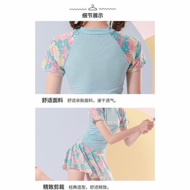 【Arbea】兒童女童分體泳裝套裝C300(多種款式)