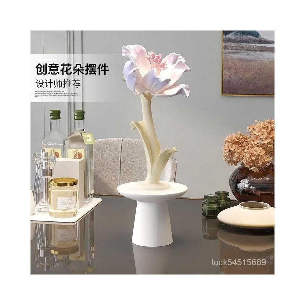 【含運#含稅】輕奢仿真花卉工藝品擺件客廳餐廳傢居裝飾品喬遷生日禮物