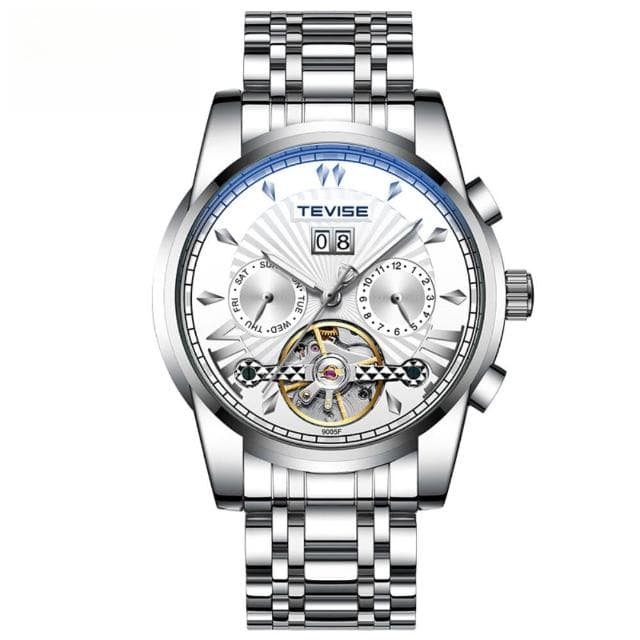 手錶男輕奢小眾高級感精工錶男士爸爸商務風瑞士表機械表夜光表防水男手表夜光陀飛輪簡約氣質精緻石英錶高顏值精品金屬指針男錶 