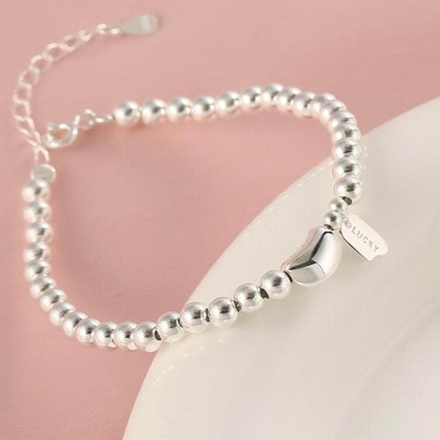 【LEESA】純銀手鍊\銀珠手鍊\日系手鍊\韓國手鍊\氣質手鍊\手鍊\手環\串珠手鍊\閨蜜手鍊\氣質個性\女生禮物