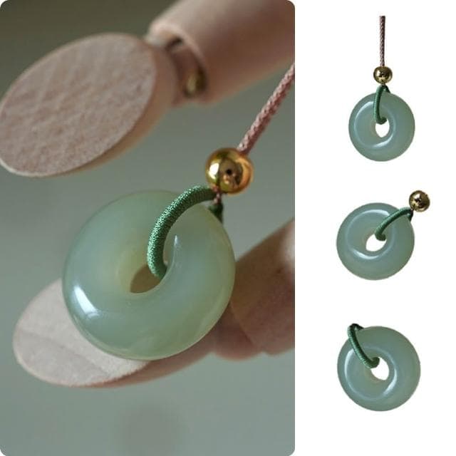 【LEESA】和田玉項鍊\吊墜項鍊\和田青玉\項鍊掛件\氣質項鍊\轉運項鍊\保平安\送長輩\禮物\簡約大氣款