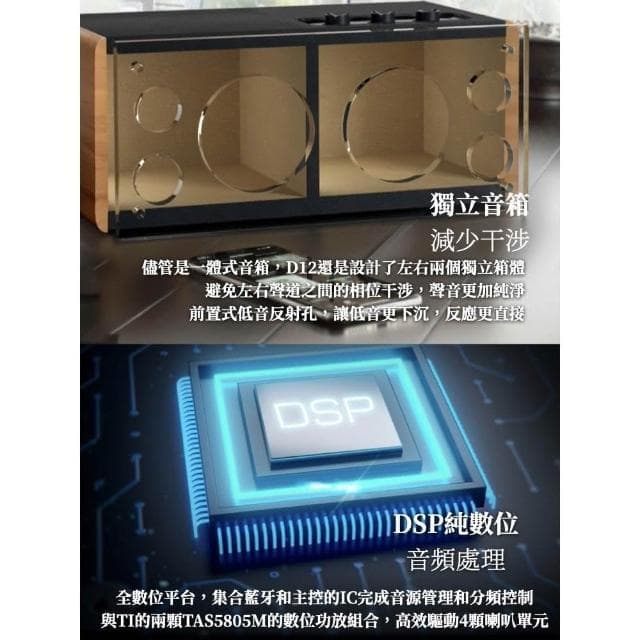 【EDIFIER】D12 一體式立體聲喇叭藍牙喇叭/無線遙控/漫步者喇叭/音響