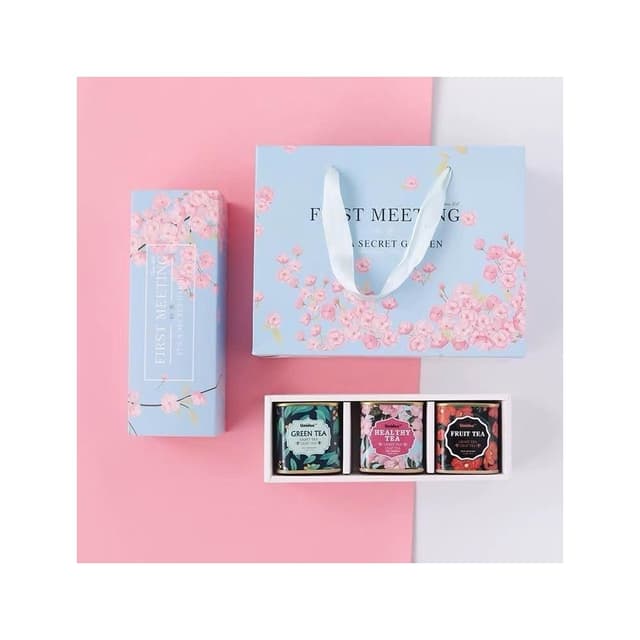  精品 花茶節日禮物花茶禮盒伴手禮員工媽媽長輩實用鐵罐禮物花茶婚禮實用00