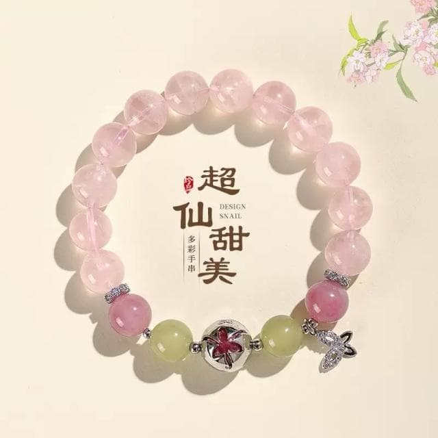 【開運堂】【附禮盒】 🔥粉水晶薰衣草紫水晶幽靈手串水晶百款天然水晶手鍊招財手鍊防小人手鍊招桃花水晶手串交換禮物