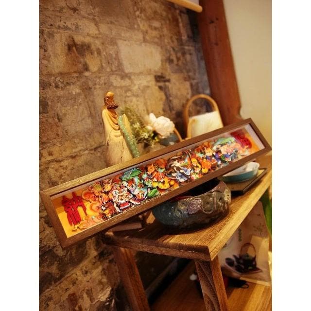 店家推薦 3D立體紙藝相框擺件 國潮風十二生肖橫款實木質鏡框禮盒裝禮物 喬遷之喜 升遷禮物