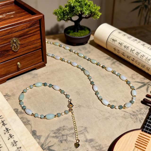 【Paiya 派亞】緬甸翡翠A貨項鍊/手鍊三彩部分帶黃翡二選一 買一套就是套裝