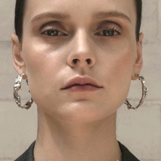 【LEESA】純銀耳針\不規則造型\氣質耳飾\抗敏材質\女生耳飾\復古造型\不規則風格\日常百搭