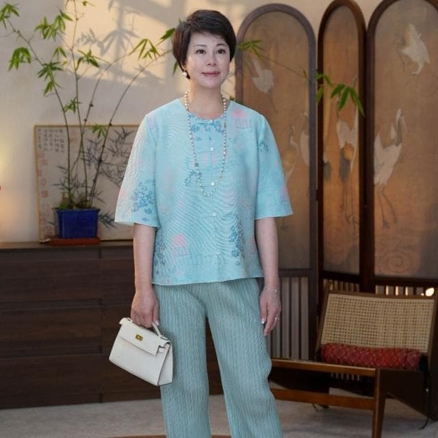 2025新款春裝夏裝中老年新中式端莊大氣套裝衣服母親節禮物媽媽裝