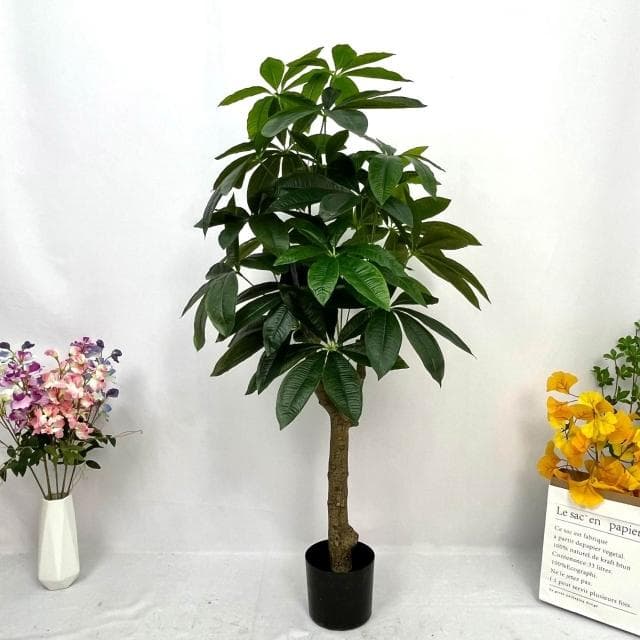 百信百貨 免運 假綠植仿真發財樹盆栽盆景 室內裝飾仿生植物 客廳大型落地擺件