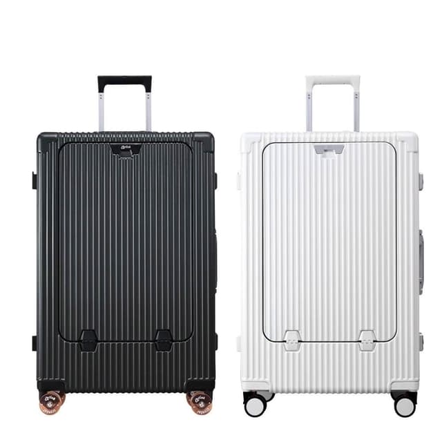 【Arlink】Carry系列 28吋 多功能前開獨立款 鋁框純PC行李箱 煞車輪/水晶輪