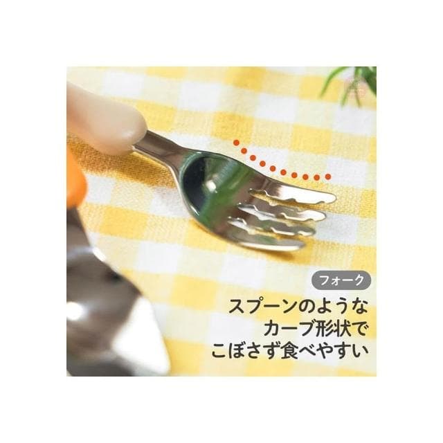 【EDISON 愛迪生】日本 EDISON 不鏽鋼幼兒學習湯叉組 附收納盒 叉匙組 嬰幼兒學習餐具組