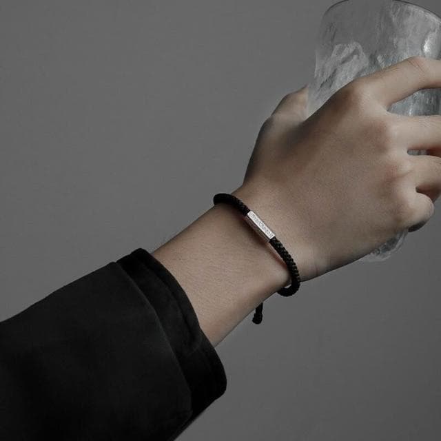 手鍊手鏈男高級感男士編織手繩ins小眾簡約男手飾送男友禮物手鏈時尚百搭手鏈手環手鐲可調整大小精緻甜美手鍊情侶手繩送禮禮物