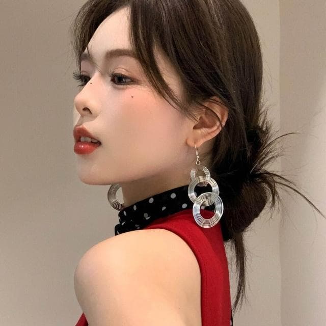 耳環誇張巨好看耳環女新款高級感耳墜氣質大氣時尚耳飾千金大小姐耳環耳釘耳飾女生耳環法式耳環流行百搭耳釘生日禮物貼耳耳環