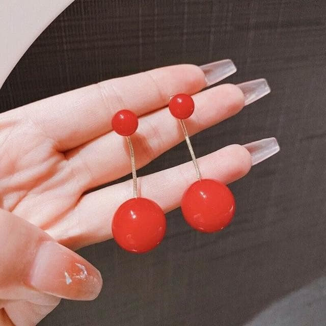 耳環S銀針韓國珍珠耳環女潮超仙韓國氣質耳飾個性百搭吊墜飾品耳環耳釘耳飾女生耳環法式耳環流行百搭耳釘生日禮物貼耳耳環