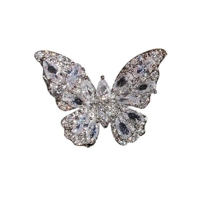 耳環蝴蝶耳骨夾女無耳洞耳環新款輕奢高級感精靈耳飾釘墜掛夏耳環耳釘耳飾女生耳環法式耳環流行百搭耳釘生日禮物貼耳耳環