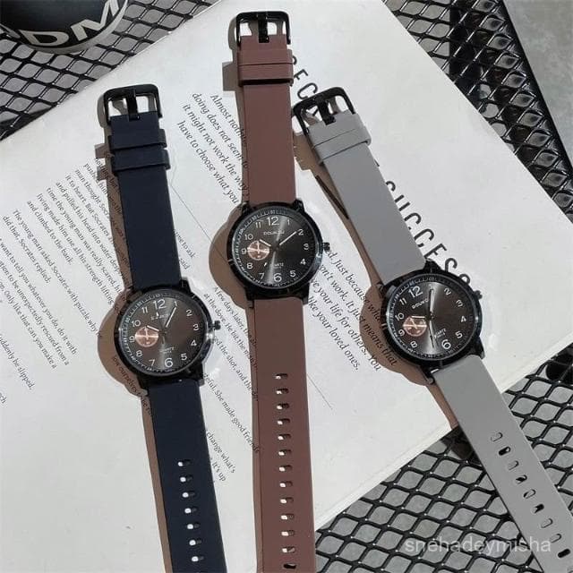 小李甄選  潮流帥氣高級感手錶男女款高中學生簡約防水高顔值小衆冷淡風情侶