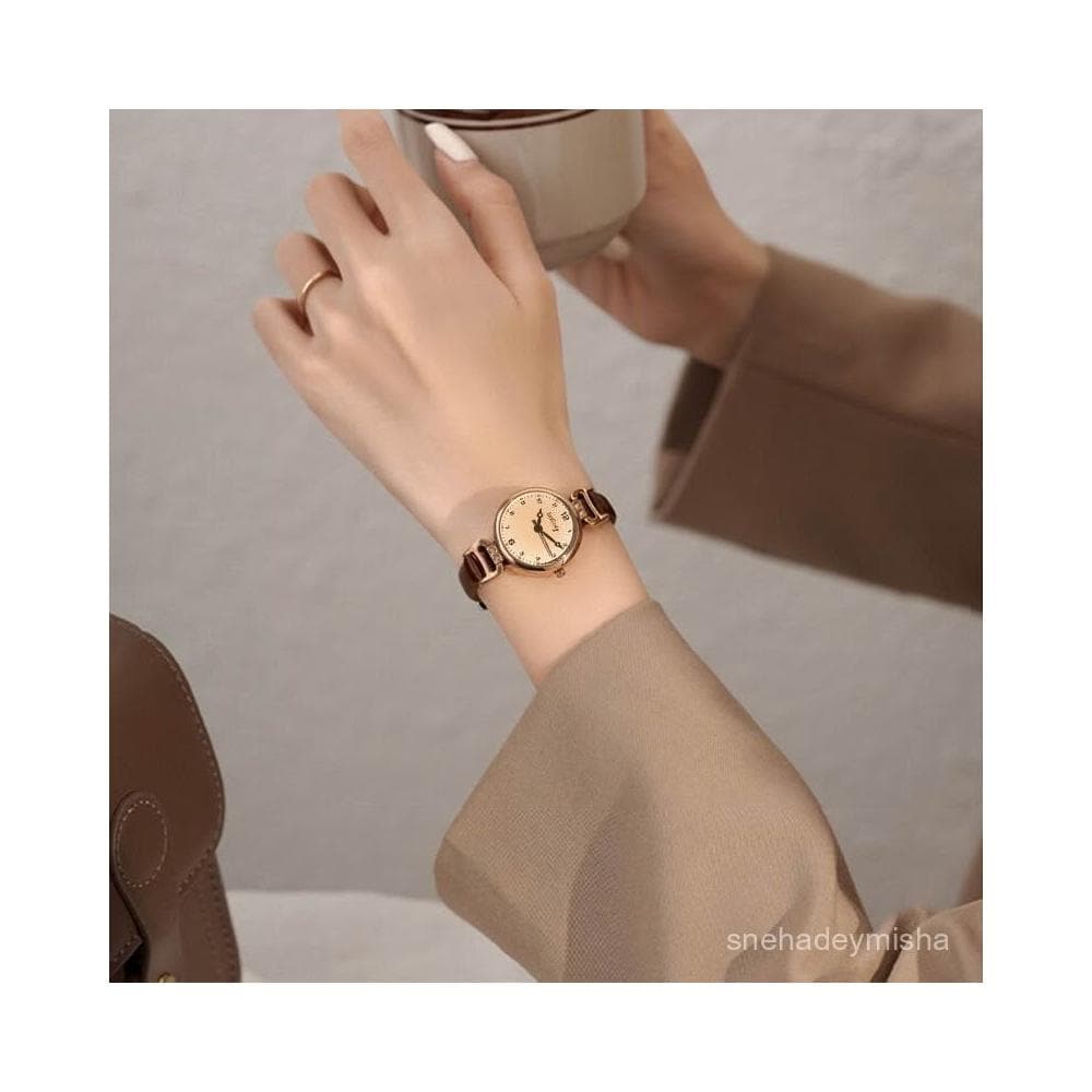 小李甄選  【3650人好評】新款手錶女複古英倫風小衆輕奢時尚高級感女學生朋友簡約生日禮物