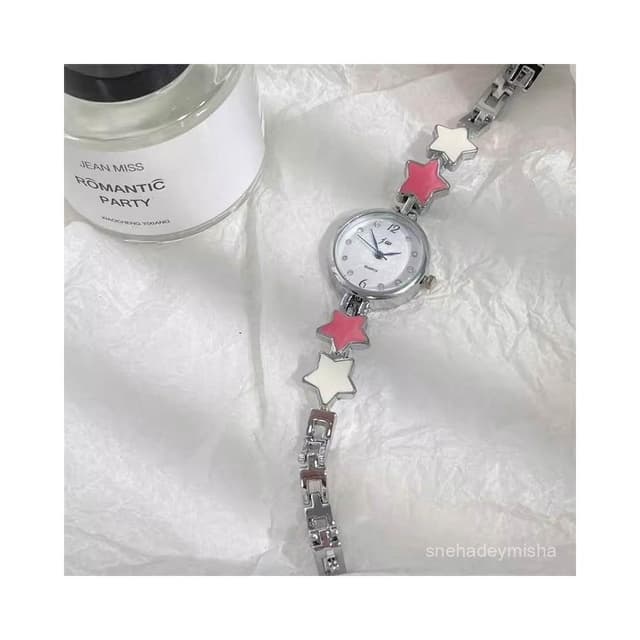 小李甄選  【1473人收藏】星星錶手鏈女學生水鑽精緻禮物高顔值手錶女款高級感小衆閨蜜小巧