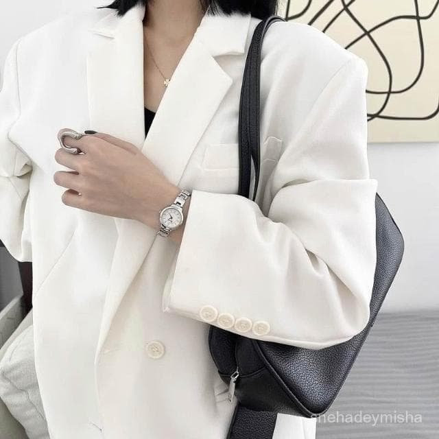 小李甄選  韓係手錶女款氣質顯白潮流精緻小衆高級感小錶盤鑲鑽輕奢石英錶