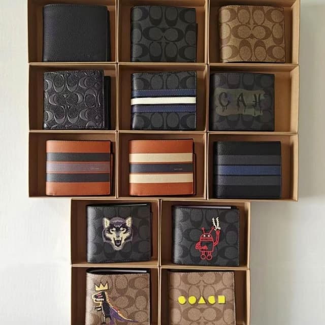 男士錢包休閑PVC配皮錢包男短款多卡位零錢包皮夾錢包時尚短夾錢包多功能卡包輕薄卡夾可折疊雙折疊包多卡層錢包商務禮物錢包