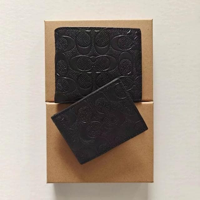 男士錢包休閑PVC配皮錢包男短款多卡位零錢包皮夾錢包時尚短夾錢包多功能卡包輕薄卡夾可折疊雙折疊包多卡層錢包商務禮物錢包