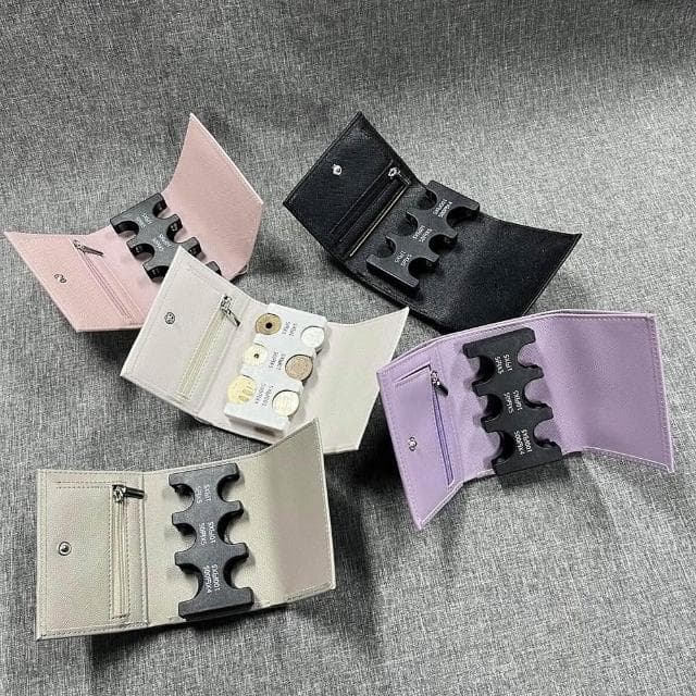 【WANGKE】日幣拉鍊錢包 硬幣夾二合一零錢包 日幣分類包 日本鈔票 日本零錢包 日幣三折短夾