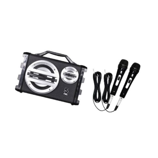 【ifive】三合一戶外聲霸SK055-有線麥克風組合(音響 唱歌 K歌 藍芽喇叭 露營 營火晚會 聚會 紓壓 音樂播放器)