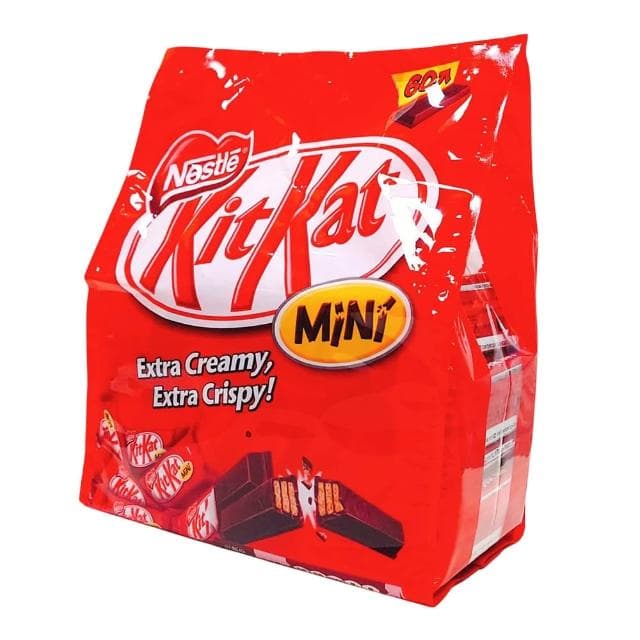 【Nestle 雀巢】奇巧  KitKat Mini 巧克力威化餅 16.7公克 60條 (德國 威化餅 巧克力 可可 家庭包)