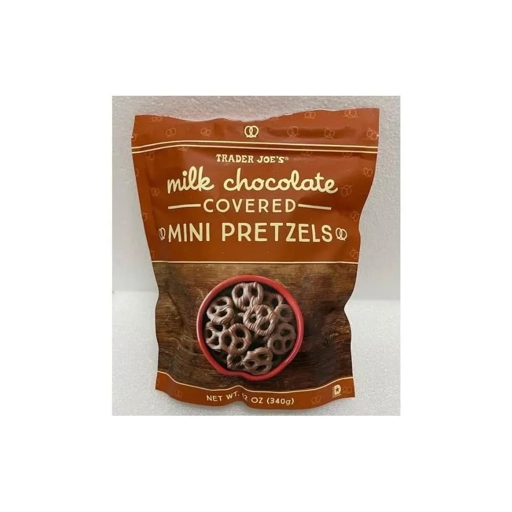【Trader Joe's】 牛奶巧克力 椒鹽捲餅 可可 牛奶 巧克力 蝴蝶餅 餅乾 Trader Joe(340g)