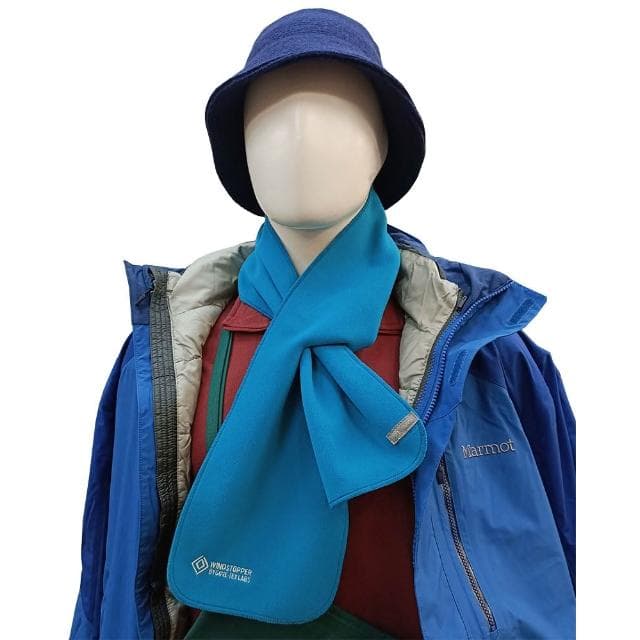 【ATUNAS 歐都納】 WINDSTOPPER 防風保暖圍巾 A3AC2305N 藍綠 柔軟圍脖 禦寒配件