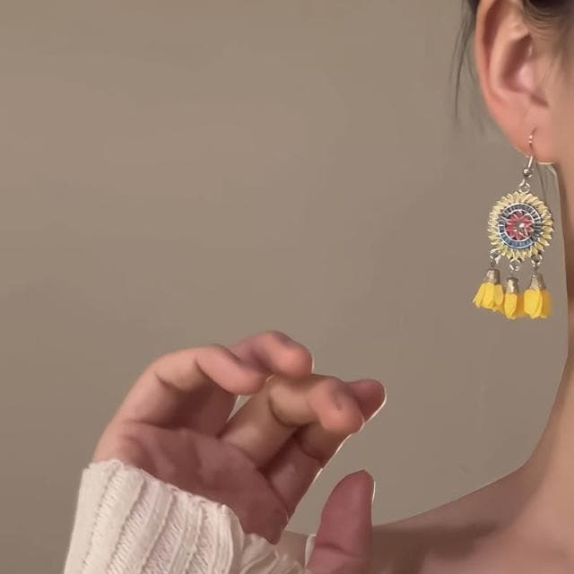 🎗飾間首飾鋪 黃色耳環夏日度假耳飾