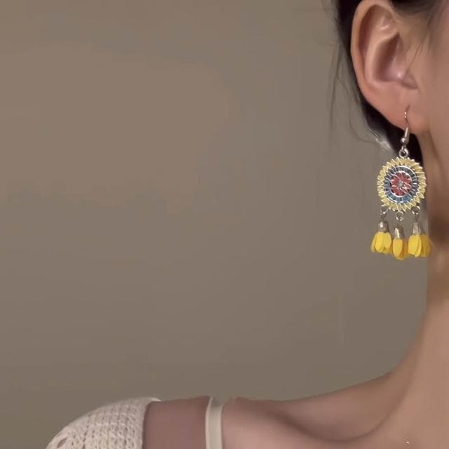 🎗飾間首飾鋪 黃色耳環夏日度假耳飾