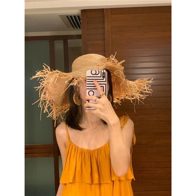 🎗飾間首飾鋪 扇形誇張度假風耳環夏季海邊沙灘波西米亞耳飾耳環