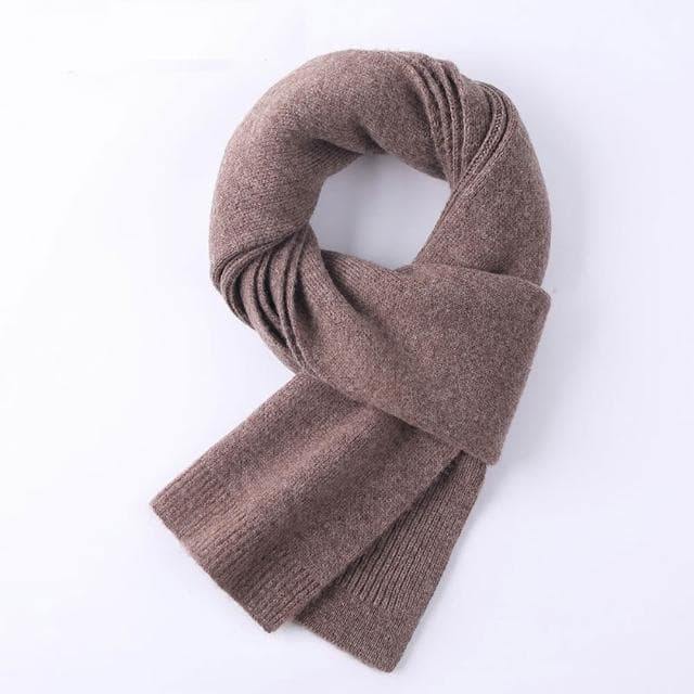 【米蘭精品】現貨+預購 頂級100%羊毛圍巾圍脖秋冬季加絨厚磅保暖針織圍巾休閒-百搭純色潮圍男女配件74mi3