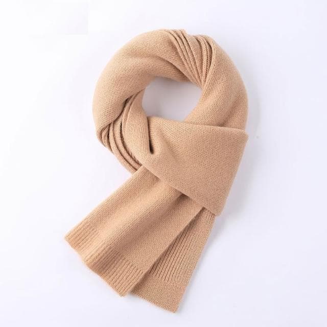 【米蘭精品】現貨+預購 頂級100%羊毛圍巾圍脖秋冬季加絨厚磅保暖針織圍巾休閒-百搭純色潮圍男女配件74mi3