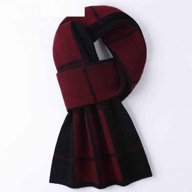 【米蘭精品】現貨+預購 頂級100%羊毛圍巾圍脖秋冬季加絨厚磅保暖針織圍巾休閒-韓版撞色男女配件74mi2