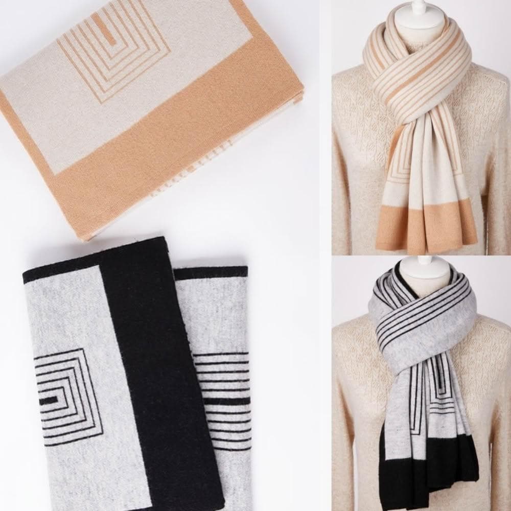 【米蘭精品】現貨+預購 頂級100%羊毛圍巾圍脖秋冬季加絨厚磅保暖針織圍巾休閒-日韓甜美風男女配件74mi9