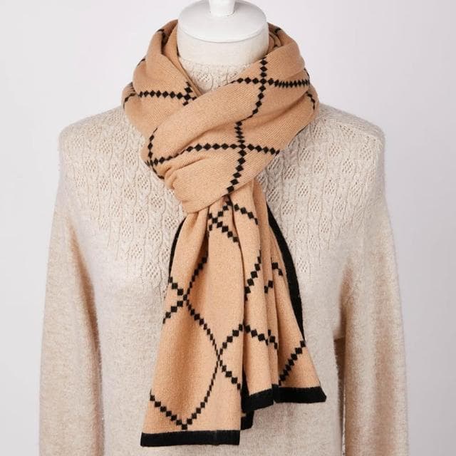 【米蘭精品】現貨+預購 頂級100%羊毛圍巾圍脖秋冬季加絨厚磅保暖針織圍巾休閒-羊毛格紋男女配件74mi10