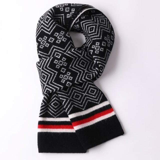 【米蘭精品】現貨+預購 頂級100%羊毛圍巾圍脖秋冬季加絨厚磅保暖針織圍巾休閒-情侶格子男女配件74mi11