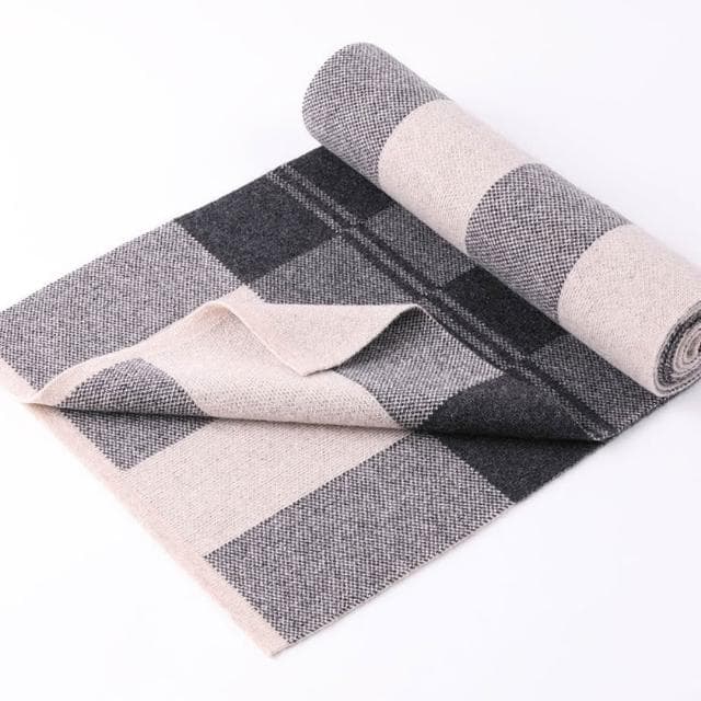 【米蘭精品】現貨+預購 頂級羊毛圍巾羊絨圍脖秋冬季加絨厚磅保暖針織圍巾休閒-保暖高檔格紋男女配件74mi39