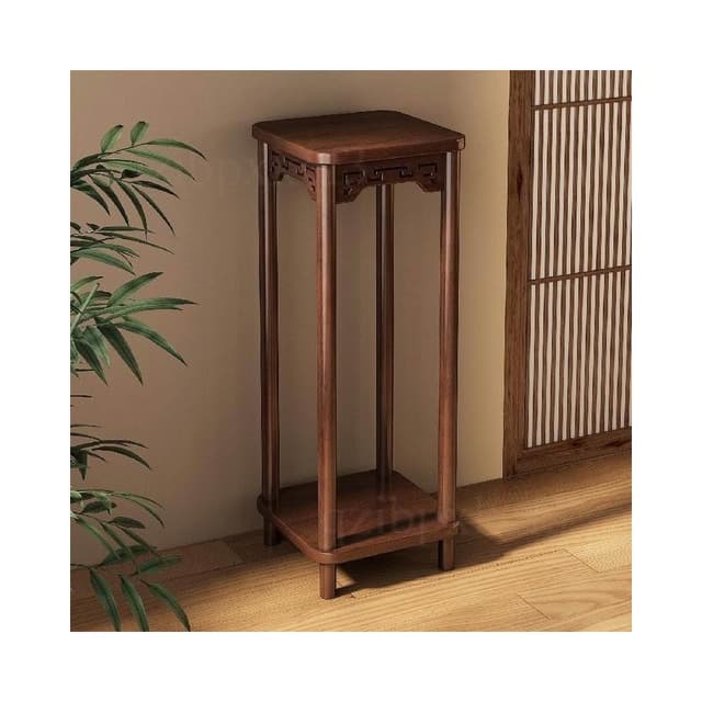 室內擺放架 實木植物架 小型花盆 盆景托架 實木花台展架 盆栽展示架 室內綠蘿花幾 腳置物架 陽台植