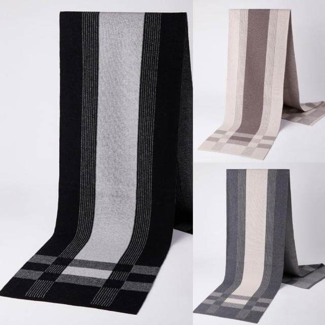 【米蘭精品】現貨+預購 頂級羊毛圍巾羊絨圍脖秋冬季加絨厚磅保暖針織圍巾休閒-簡約圍巾時尚男女配件74mi52