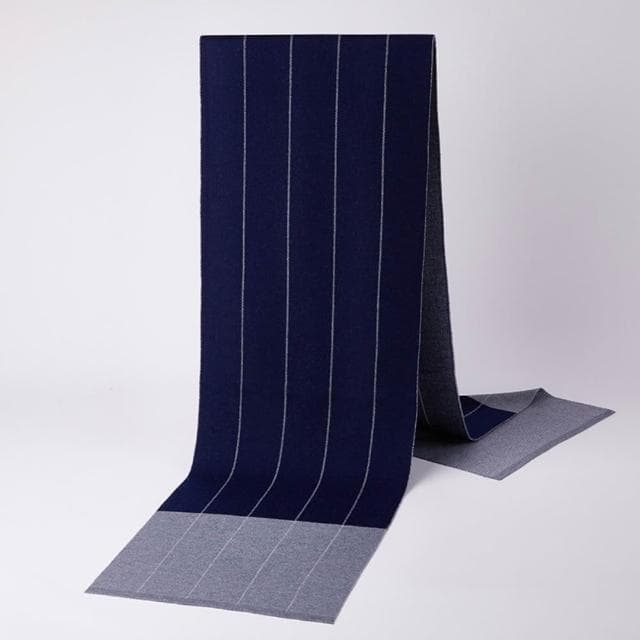 【米蘭精品】現貨+預購 頂級羊毛圍巾羊絨圍脖秋冬季加絨厚磅保暖針織圍巾休閒-男格紋圍巾男女配件74mi70