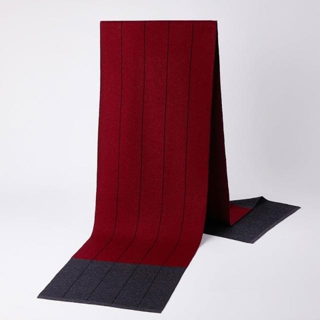 【米蘭精品】現貨+預購 頂級羊毛圍巾羊絨圍脖秋冬季加絨厚磅保暖針織圍巾休閒-男格紋圍巾男女配件74mi70