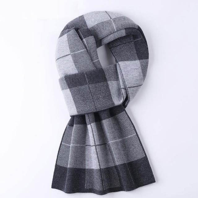 【米蘭精品】現貨+預購 頂級羊毛圍巾羊絨圍脖秋冬季加絨厚磅保暖針織圍巾休閒-男士格子圍巾男女配件74mi71